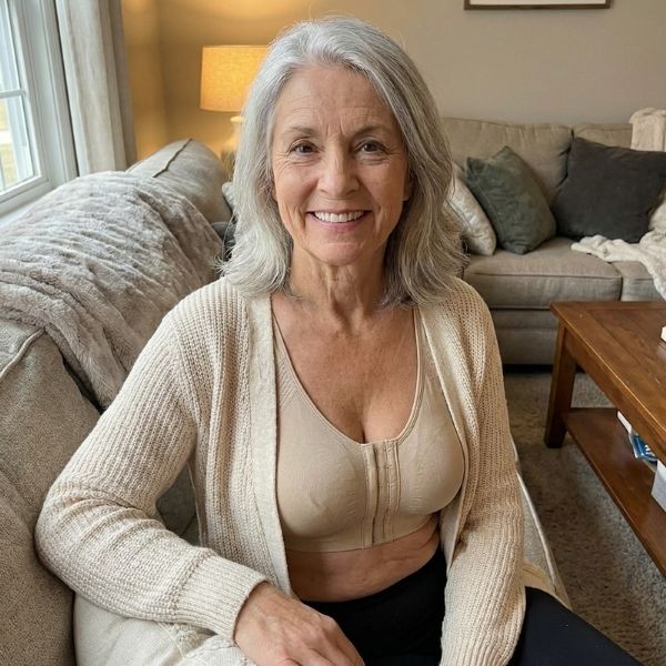 Margaret, 62, an OnForm Posture Correct Bra customer